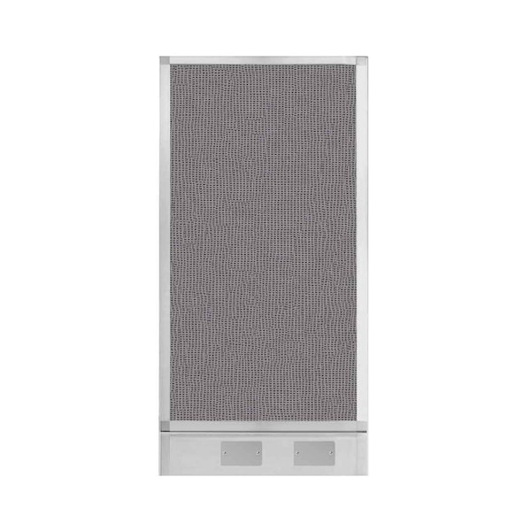 Hush Panel Configurable Cubicle Partition 2' x 4' Slate Fabric w/ Cable Channel